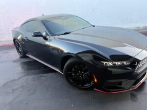 Professional window tint installation on vehicle at Cali Auto Glass & Tint in El Cajon