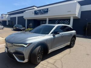 Silver Acura SUV outside Cali Auto Glass and Tint in El Cajon
